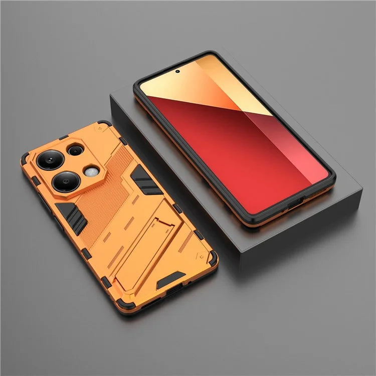 For Xiaomi Redmi Note 13 Pro 4G / Poco M6 Pro 4G Cell Phone Case PC+TPU Back Cover with Kickstand