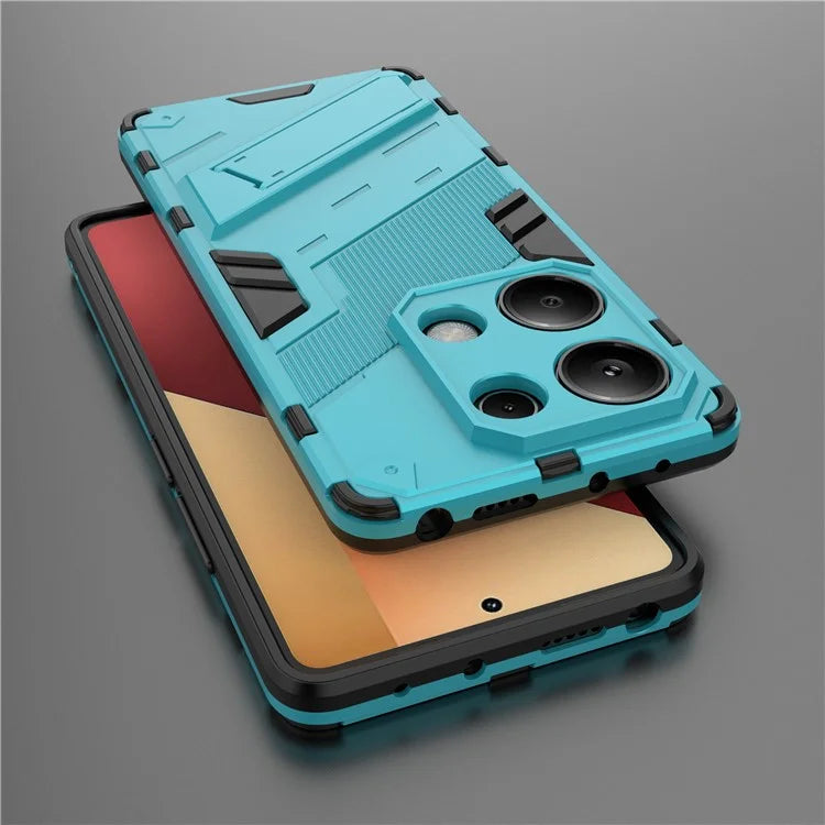For Xiaomi Redmi Note 13 Pro 4G / Poco M6 Pro 4G Cell Phone Case PC+TPU Back Cover with Kickstand