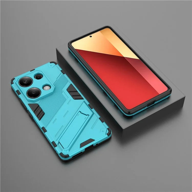 For Xiaomi Redmi Note 13 Pro 4G / Poco M6 Pro 4G Cell Phone Case PC+TPU Back Cover with Kickstand