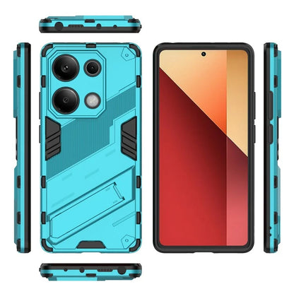 For Xiaomi Redmi Note 13 Pro 4G / Poco M6 Pro 4G Cell Phone Case PC+TPU Back Cover with Kickstand