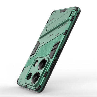 For Xiaomi Redmi Note 13 Pro 4G / Poco M6 Pro 4G Cell Phone Case PC+TPU Back Cover with Kickstand
