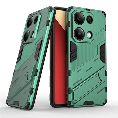 For Xiaomi Redmi Note 13 Pro 4G / Poco M6 Pro 4G Cell Phone Case PC+TPU Back Cover with Kickstand