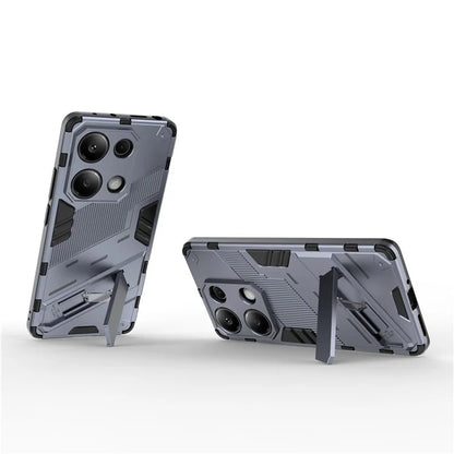 For Xiaomi Redmi Note 13 Pro 4G / Poco M6 Pro 4G Cell Phone Case PC+TPU Back Cover with Kickstand