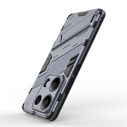For Xiaomi Redmi Note 13 Pro 4G / Poco M6 Pro 4G Cell Phone Case PC+TPU Back Cover with Kickstand