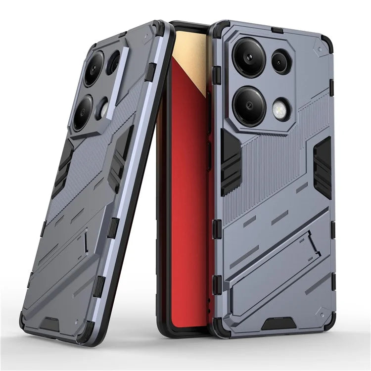 For Xiaomi Redmi Note 13 Pro 4G / Poco M6 Pro 4G Cell Phone Case PC+TPU Back Cover with Kickstand