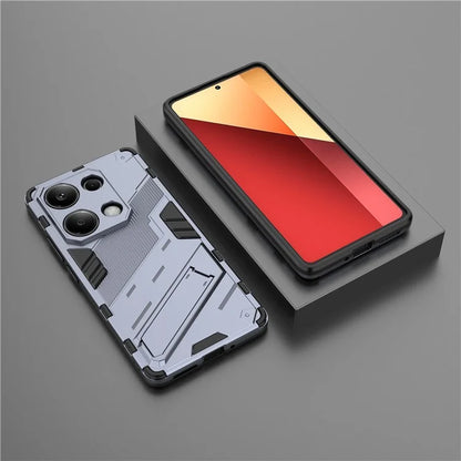 For Xiaomi Redmi Note 13 Pro 4G / Poco M6 Pro 4G Cell Phone Case PC+TPU Back Cover with Kickstand