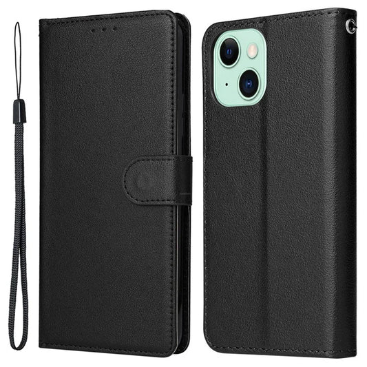 Cell Phone Case for iPhone 15 Wallet PU Leather Stand Mobile Phone Shell