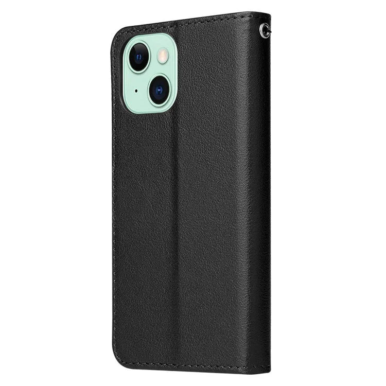 Cell Phone Case for iPhone 15 Wallet PU Leather Stand Mobile Phone Shell