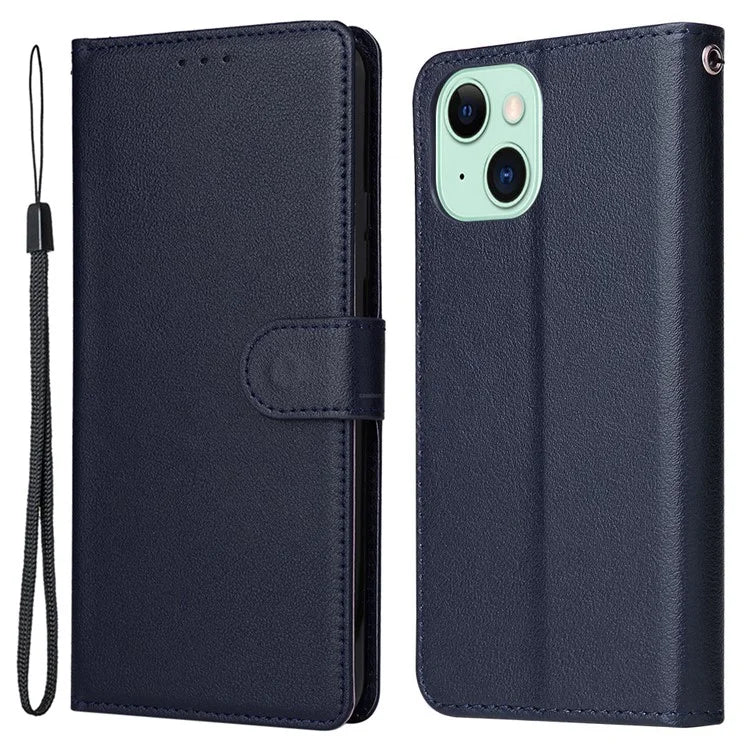Cell Phone Case for iPhone 15 Wallet PU Leather Stand Mobile Phone Shell