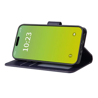 Cell Phone Case for iPhone 15 Wallet PU Leather Stand Mobile Phone Shell