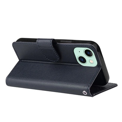 Cell Phone Case for iPhone 15 Wallet PU Leather Stand Mobile Phone Shell