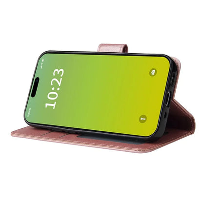 Cell Phone Case for iPhone 15 Wallet PU Leather Stand Mobile Phone Shell