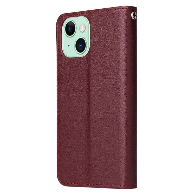 Cell Phone Case for iPhone 15 Wallet PU Leather Stand Mobile Phone Shell