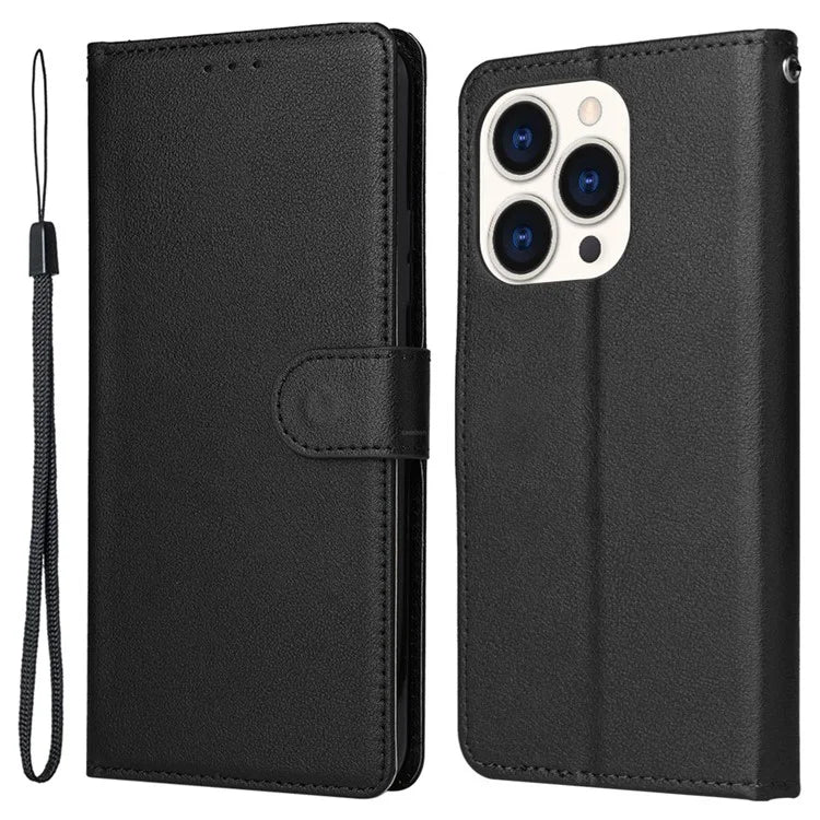 For iPhone 15 Pro Cases PU Leather Phone Cover Cell Phone Case Wallet with Stand Function