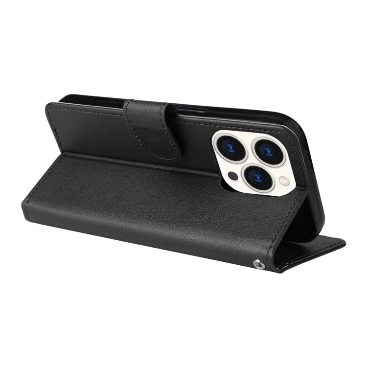 For iPhone 15 Pro Cases PU Leather Phone Cover Cell Phone Case Wallet with Stand Function