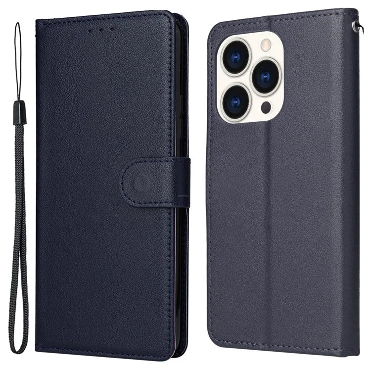 For iPhone 15 Pro Cases PU Leather Phone Cover Cell Phone Case Wallet with Stand Function