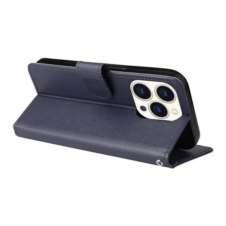 For iPhone 15 Pro Cases PU Leather Phone Cover Cell Phone Case Wallet with Stand Function
