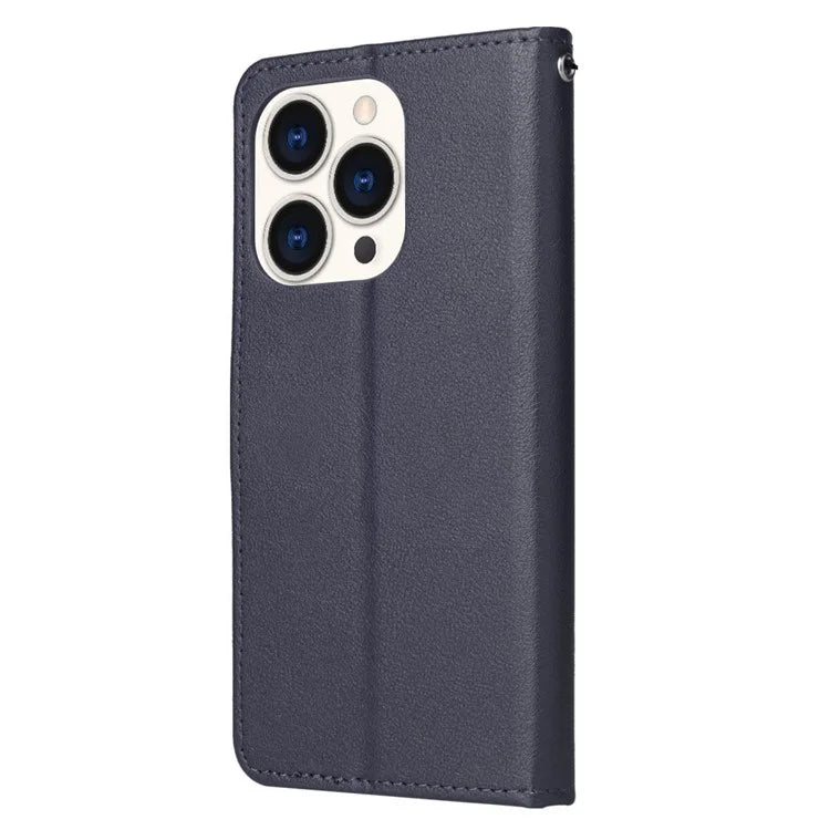 For iPhone 15 Pro Cases PU Leather Phone Cover Cell Phone Case Wallet with Stand Function