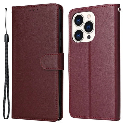 For iPhone 15 Pro Cases PU Leather Phone Cover Cell Phone Case Wallet with Stand Function