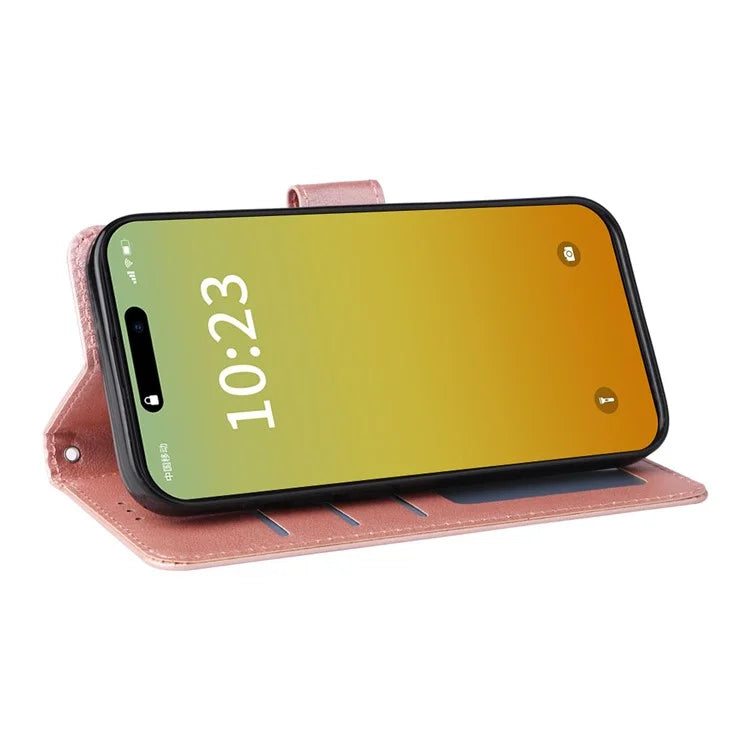 For iPhone 15 Pro Cases PU Leather Phone Cover Cell Phone Case Wallet with Stand Function
