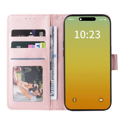 For iPhone 15 Pro Cases PU Leather Phone Cover Cell Phone Case Wallet with Stand Function