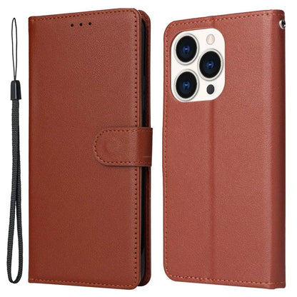 For iPhone 15 Pro Cases PU Leather Phone Cover Cell Phone Case Wallet with Stand Function