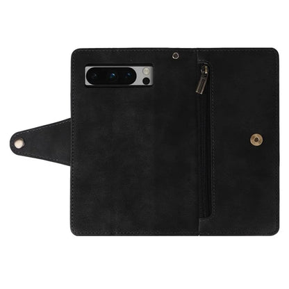 For Google Pixel 8 Pro TPU+PU Leather Phone Case Wallet Rivet Decor Stand Phone Cover