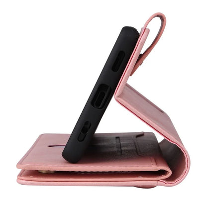 For Google Pixel 8 Pro TPU+PU Leather Phone Case Wallet Rivet Decor Stand Phone Cover