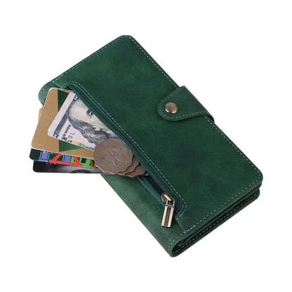 For Google Pixel 8 Pro TPU+PU Leather Phone Case Wallet Rivet Decor Stand Phone Cover