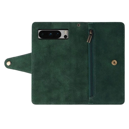 For Google Pixel 8 Pro TPU+PU Leather Phone Case Wallet Rivet Decor Stand Phone Cover