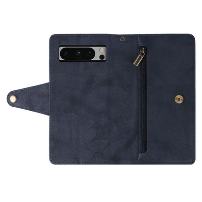 For Google Pixel 8 Pro TPU+PU Leather Phone Case Wallet Rivet Decor Stand Phone Cover
