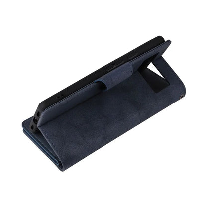For Google Pixel 8 Pro TPU+PU Leather Phone Case Wallet Rivet Decor Stand Phone Cover