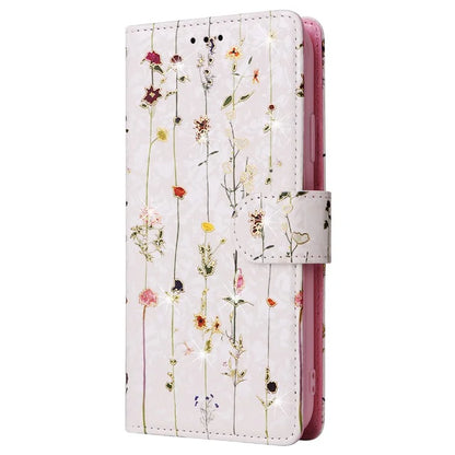 For iPhone 15 Plus Case Lacquered RFID Blocking PU Leather Wallet Phone Cover