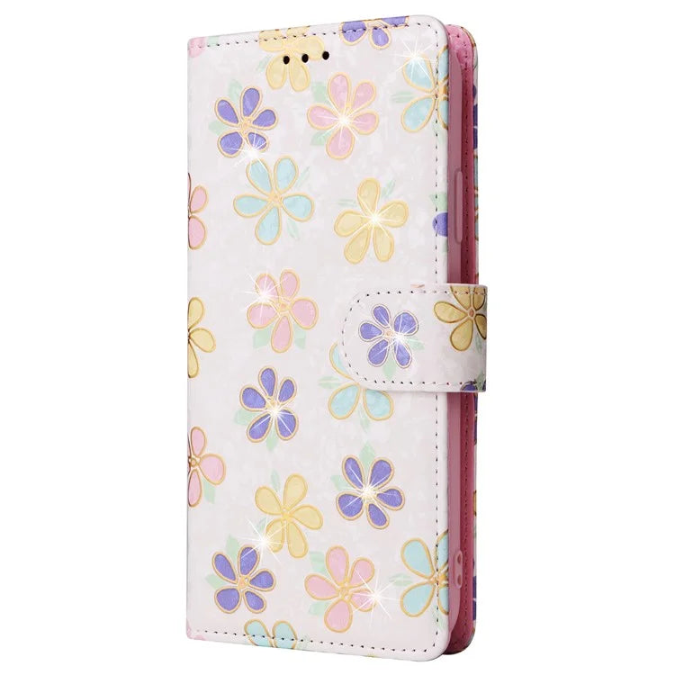 For iPhone 15 Plus Case Lacquered RFID Blocking PU Leather Wallet Phone Cover