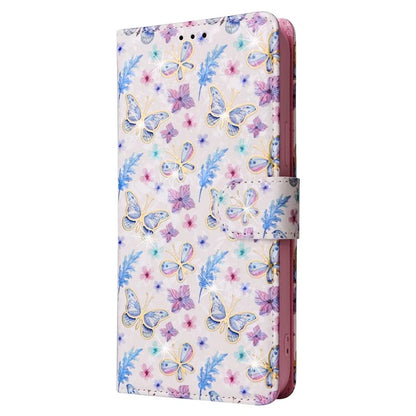 For iPhone 15 Pro Max Lacquered Phone Case RFID Blocking Leather Flip Cover