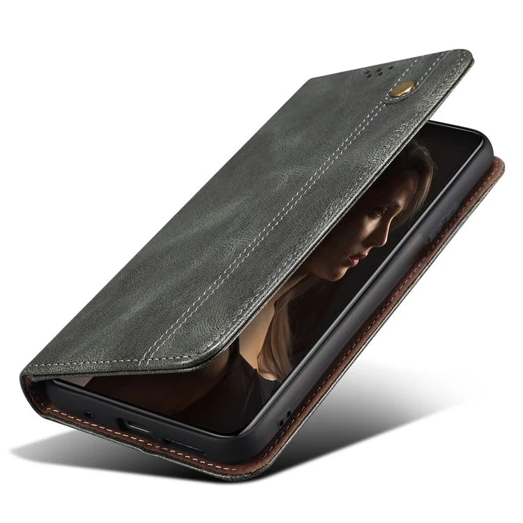 For Xiaomi 14 Ultra Leather Case Waxy Crazy Horse Texture Wallet Phone Cover