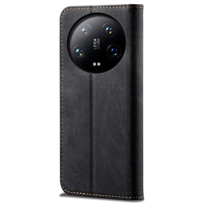 For Xiaomi 14 Ultra Cell Phone Cases Jeans Cloth Texture Leather Cover