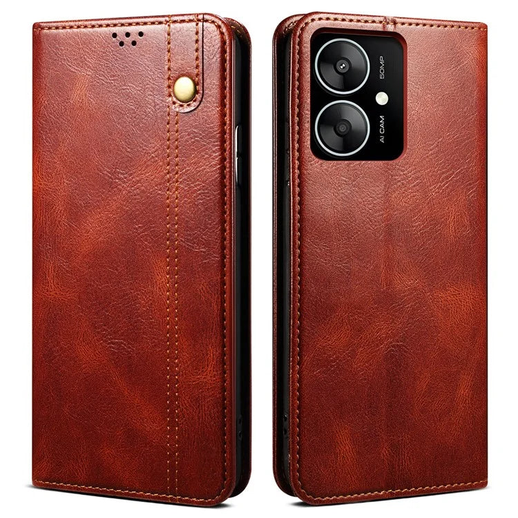 For Xiaomi Redmi 13C 5G / Redmi 13R 5G / Poco M6 5G Case Leather Wallet Cover Magnetic Closing