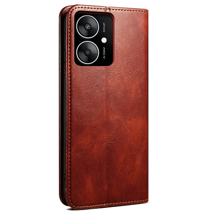For Xiaomi Redmi 13C 5G / Redmi 13R 5G / Poco M6 5G Case Leather Wallet Cover Magnetic Closing