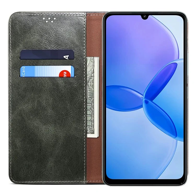 For Xiaomi Redmi 13C 5G / Redmi 13R 5G / Poco M6 5G Case Leather Wallet Cover Magnetic Closing
