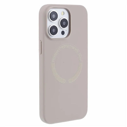 BJT Series For iPhone 15 Pro Max Magnetic Case TPU+Silicone Back Shell with Fabric Lining