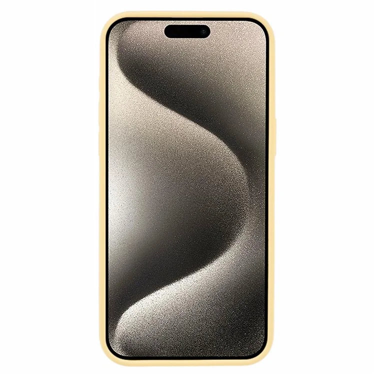 BJT Series For iPhone 15 Pro Max Magnetic Case TPU+Silicone Back Shell with Fabric Lining