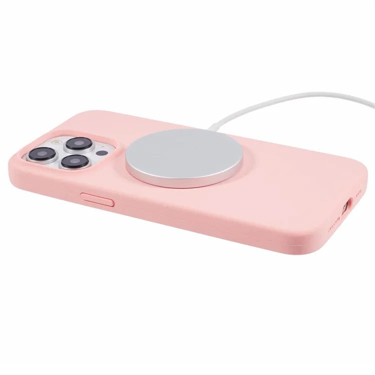 BJT Series For Phone 14 Pro Max Case TPU+Silicone Fabric Lining Protective Shell Compatible with MagSafe