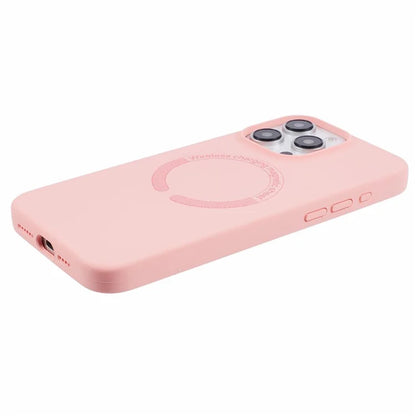 BJT Series For Phone 14 Pro Max Case TPU+Silicone Fabric Lining Protective Shell Compatible with MagSafe