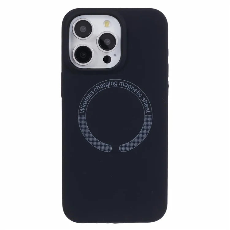 BJT Series For iPhone 13 Pro Max 6.7 inch Magnetic Phone Case TPU+Silicone Drop-resistant Back Shell