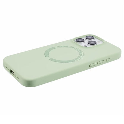 BJT Series For iPhone 13 Pro Max 6.7 inch Magnetic Phone Case TPU+Silicone Drop-resistant Back Shell