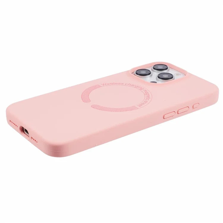BJT Series For iPhone 13 Pro Max 6.7 inch Magnetic Phone Case TPU+Silicone Drop-resistant Back Shell