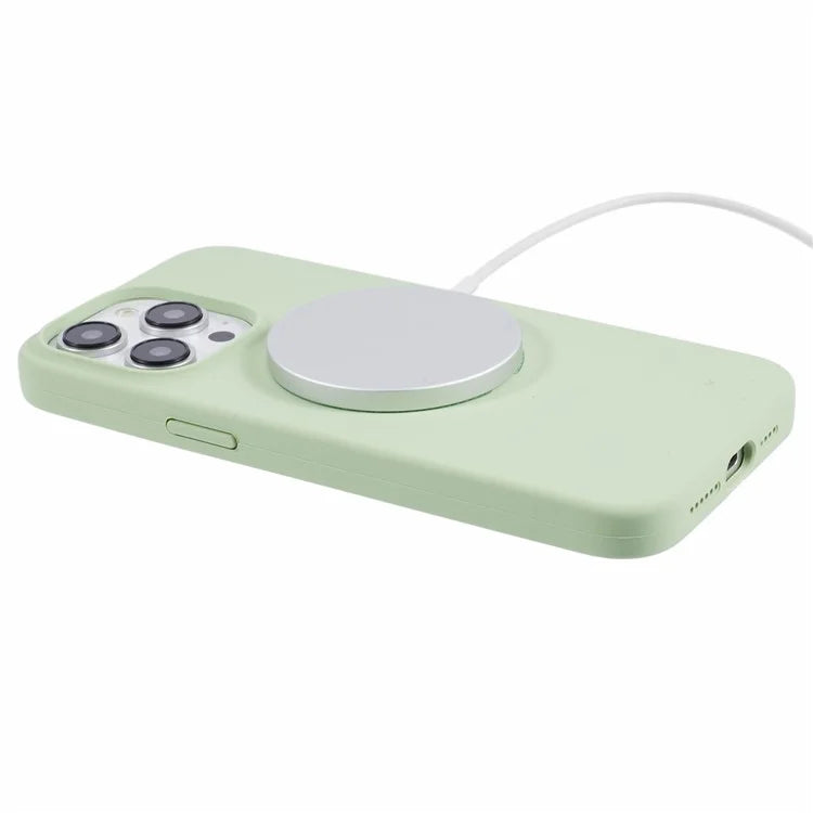 BJT Series For iPhone 12 Pro Max 6.7 inch Case Compatible with MagSafe TPU+Silicone Anti-drop Phone Shell