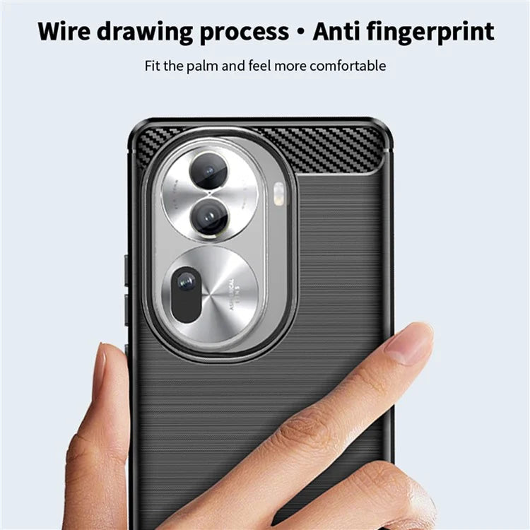 MOFI JK TPU Series-1 For Oppo Reno11 Pro 5G (Global) TPU Phone Case Carbon Fiber Texture Phone Cover