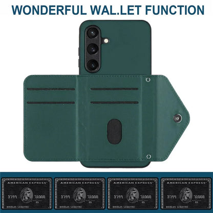 YB Leather Coating Series-8 For Samsung Galaxy S24 Case RFID Blocking Leather Back Cover
